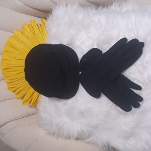 Boutique Hat and gloves